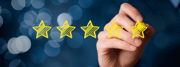 avaliação do cliente