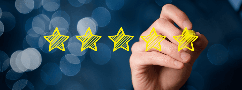 avaliação do cliente