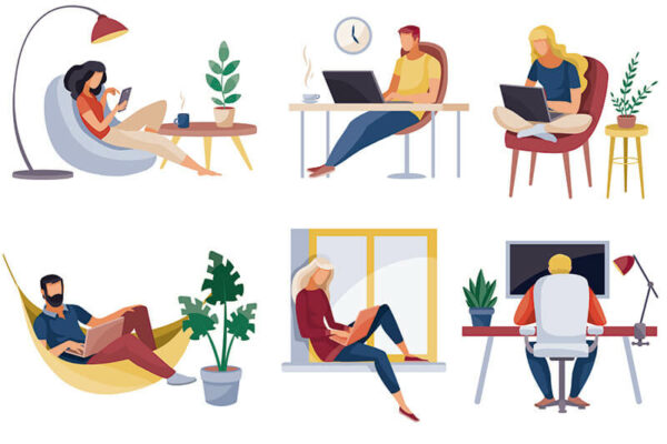 equipe unida mesmo em home office