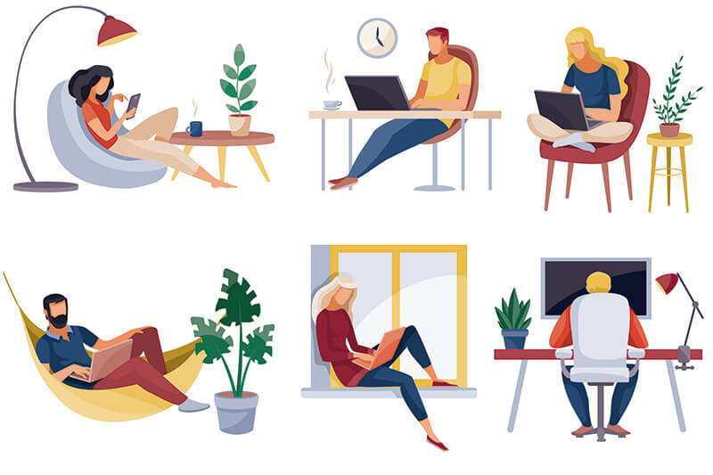 equipe unida mesmo em home office