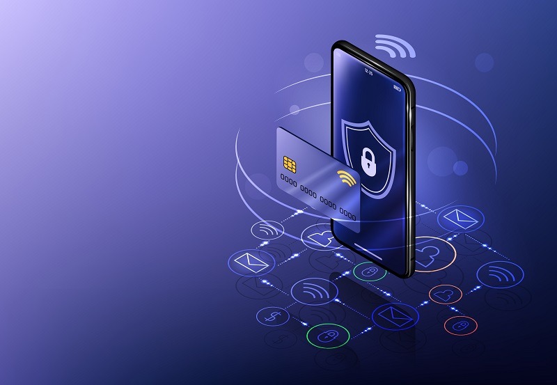 imagem representa pagamento online com segurança com cartão de crdíto e outros meios por smartphone