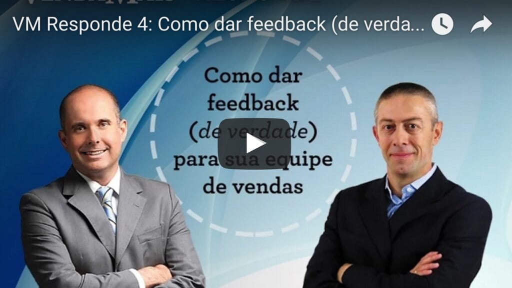 como dar feedback para a equipe de vendas