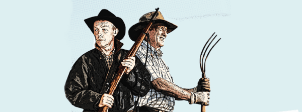 vendedores caçadores e fazendeiros