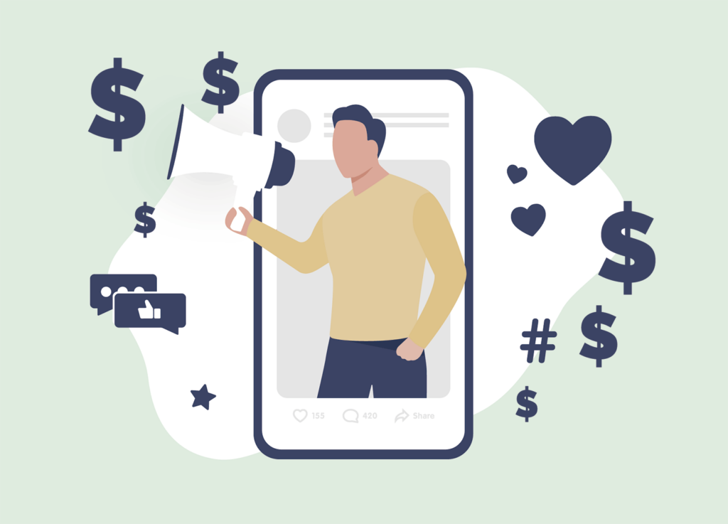 Influenciar e vender