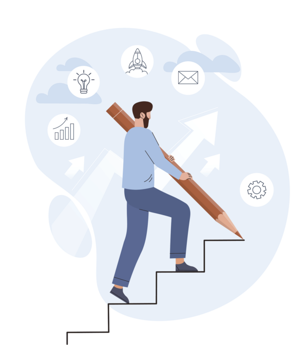 Qual é próximo passo? Você não precisa ver a escada inteira