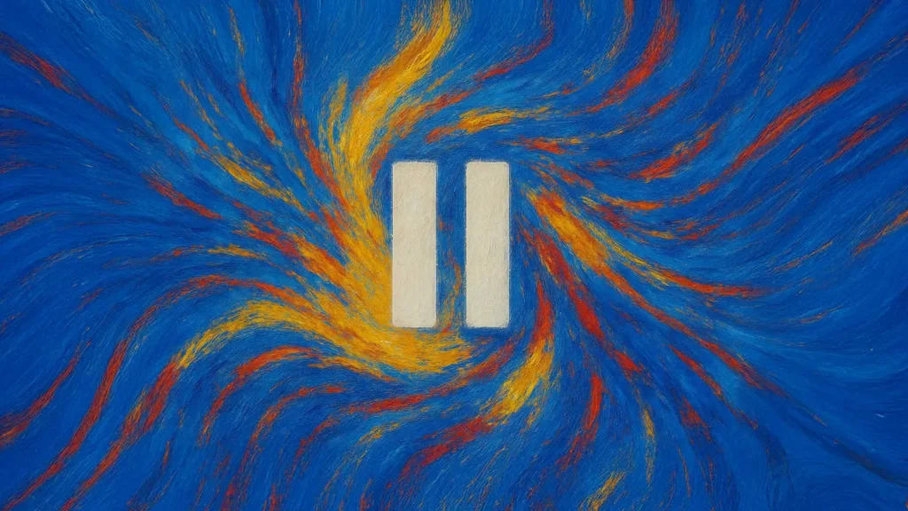 fazer uma pausa para o bem comercial