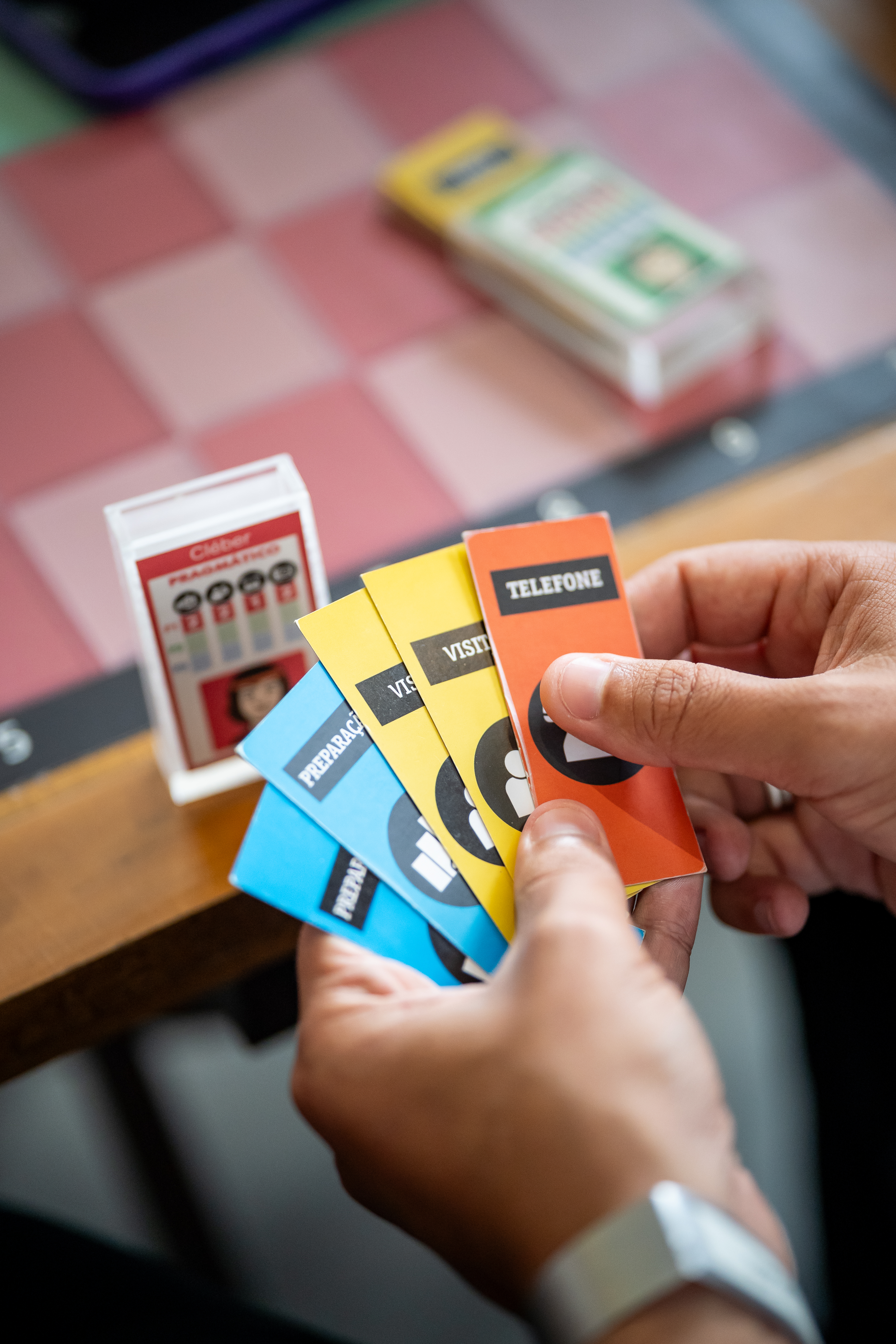 Sem Parar · close de cartas
